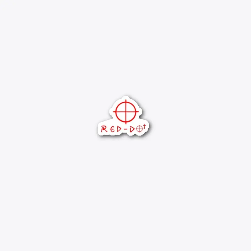 Red-D.O.T! Crosshair Sticker