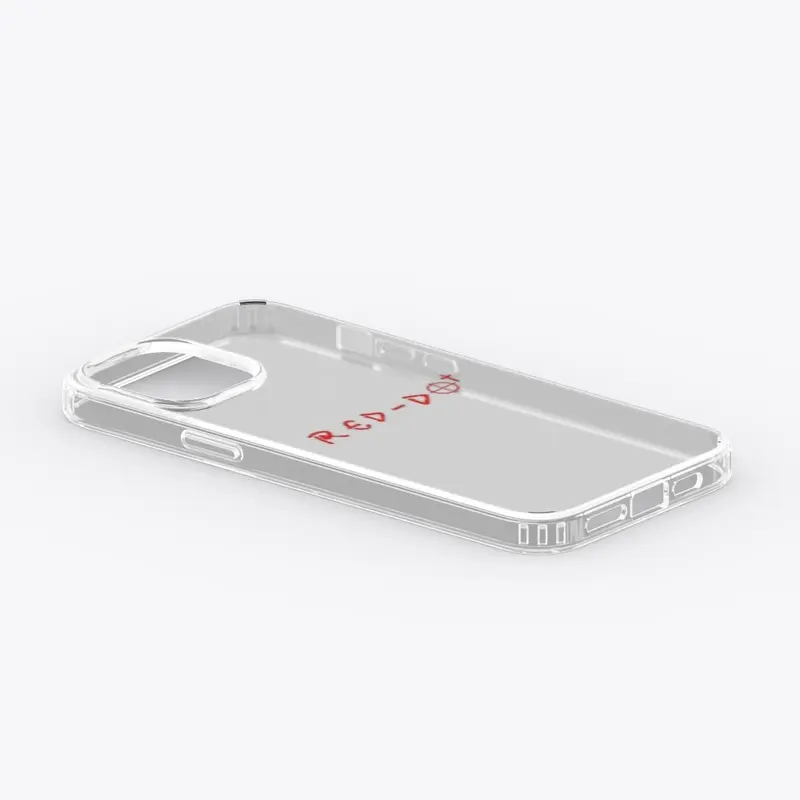 Red-D.O.T! Clear iPhone Case